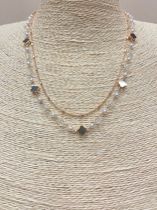 Pearl Layered Necklace image 1