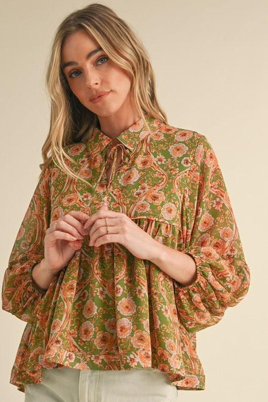 Retro Bohemian Blouse image 1