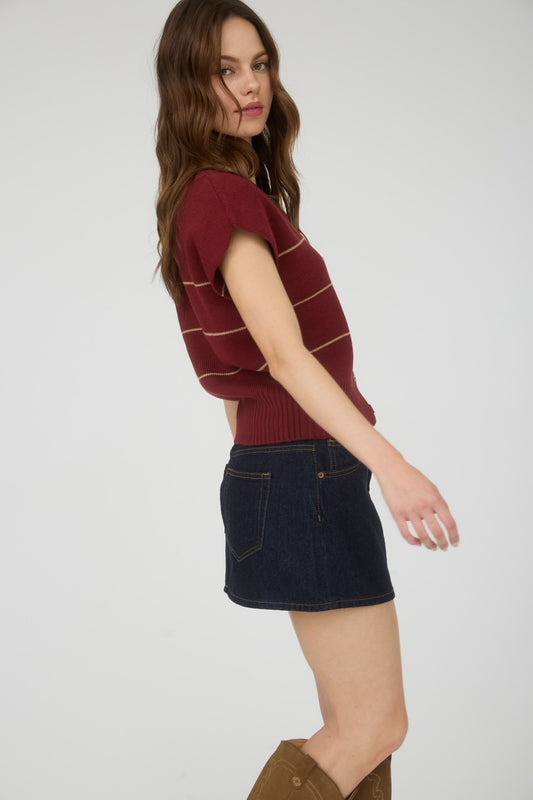 Hermonie Cap Sleeve Sweater