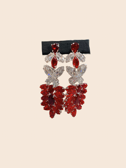 Buttterfly Crystals Earrings image 1