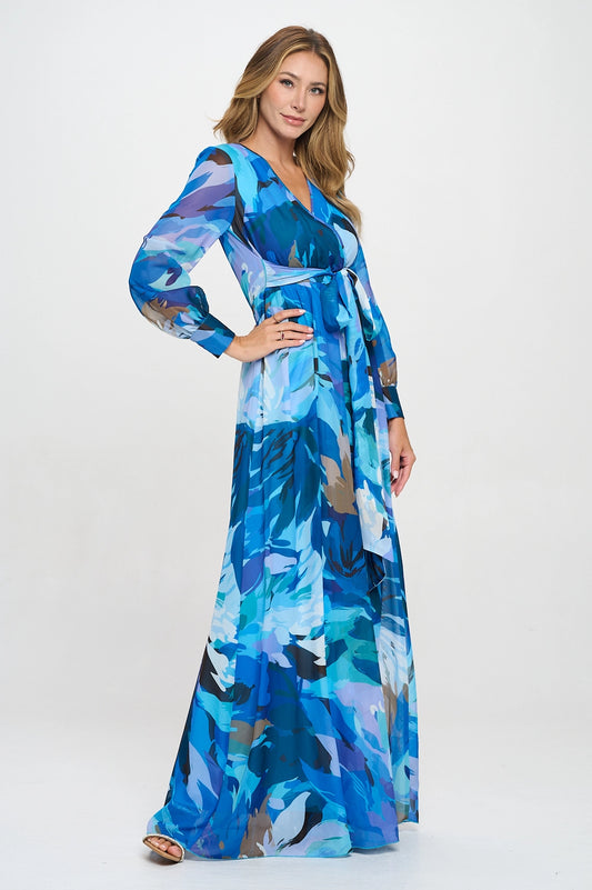 Costal Blue Maxi Dress image 1
