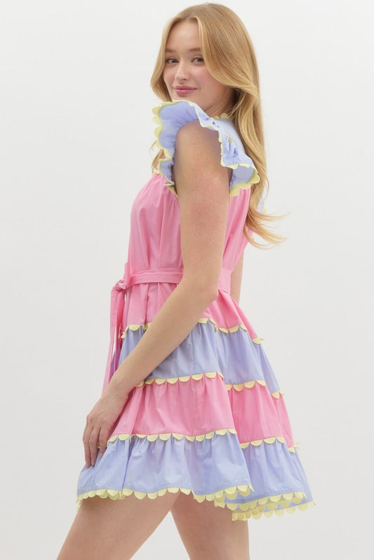 Easter Egg Ruffle Dress image 1