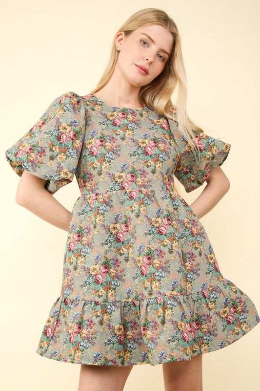 Countryside Floral Mini Dress image 1