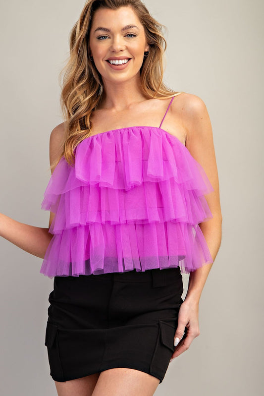 Puff Me Up Tulle Top image 1