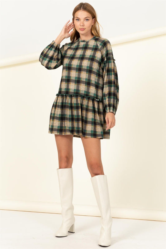 Flirty Flannel Dress image 1