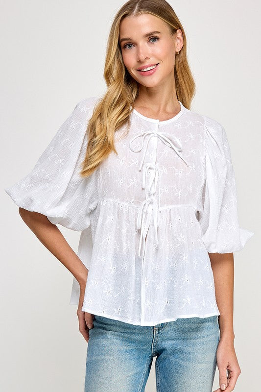 White Bow Top image 0