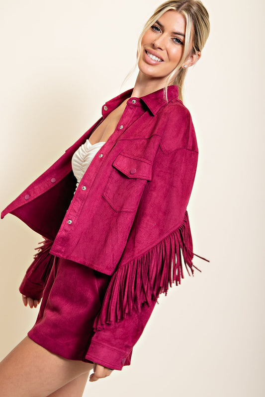 This Ain’t My First Rodeo Fringe Jacket image 1