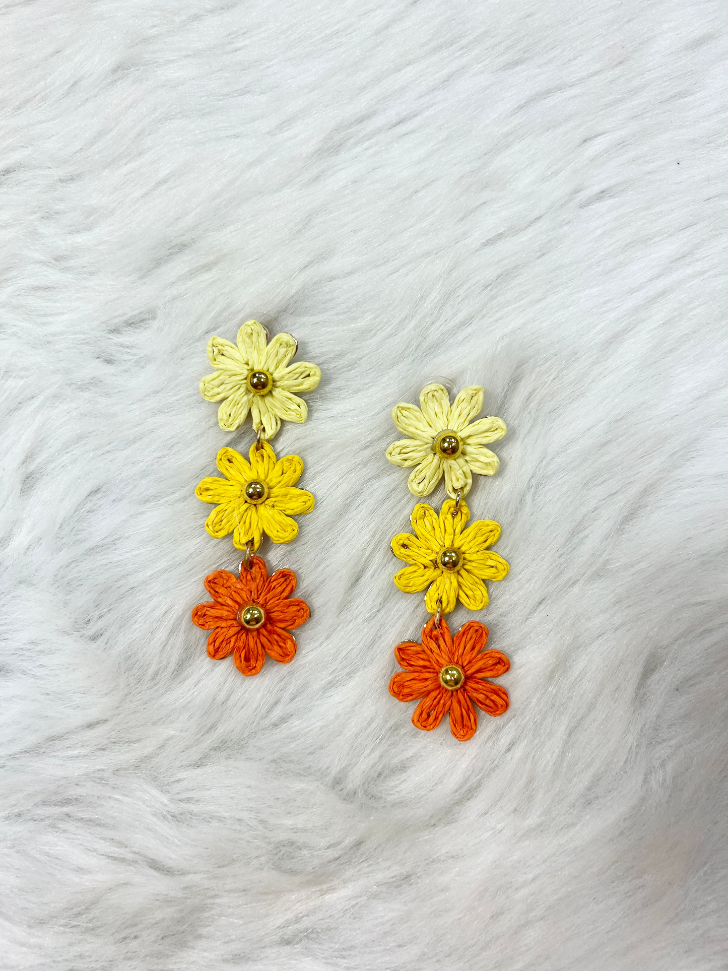 Flower Drop Tiered Earring image 4