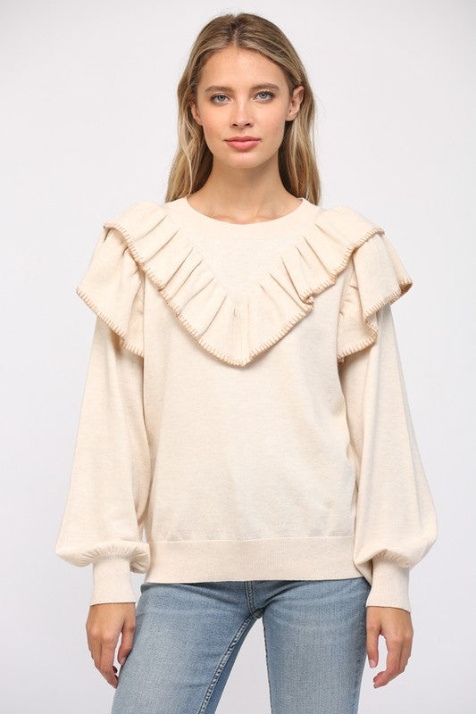 The Ruffled Retreat Sweater image 5