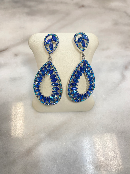 Rhinestone Dangle Earrings image 1