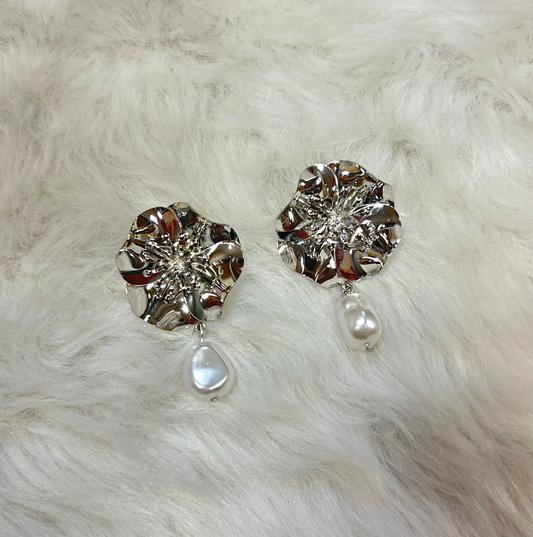 Flower Drop Earrings image 1