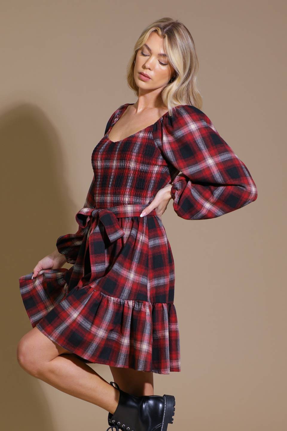 Cozy Cabin Flannel Dress image 2