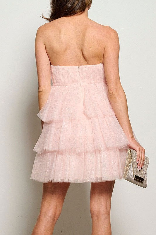 In My Dreams Party Strapless Dress image 1