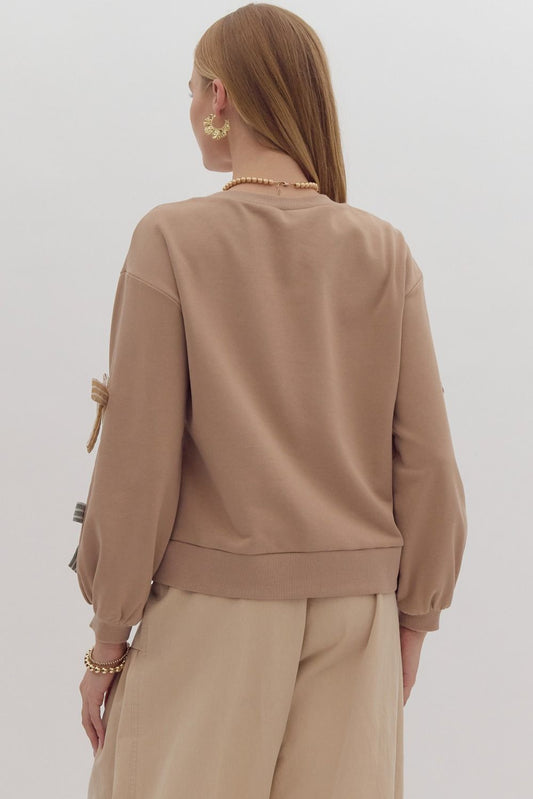 Ribbon Cocoa Sweater image 1