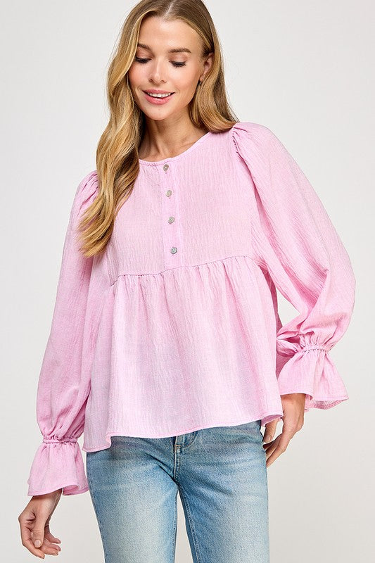 Simple and Free Linen Top image 0
