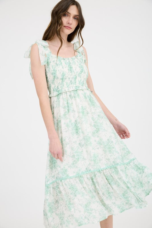 Floral Bo Peep Midi Dress image 2