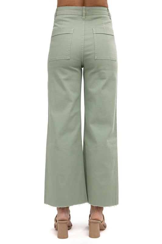 Better Than Butter Cropped Wide Leg Denim image 2