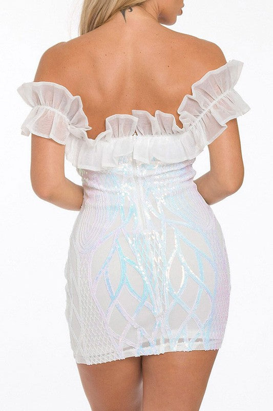 Sunburst Sparkle Mini Dress