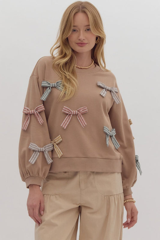 Ribbon Cocoa Sweater image 0