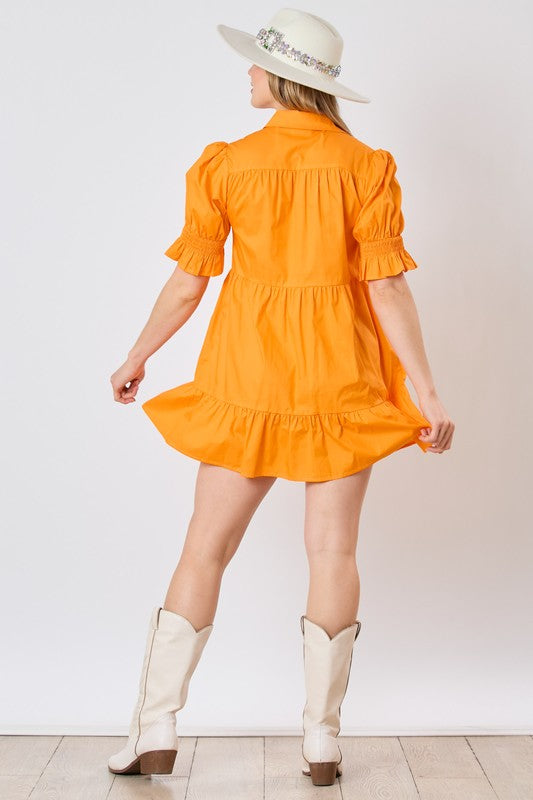 Howdy Day Babydoll Button up Dress image 4