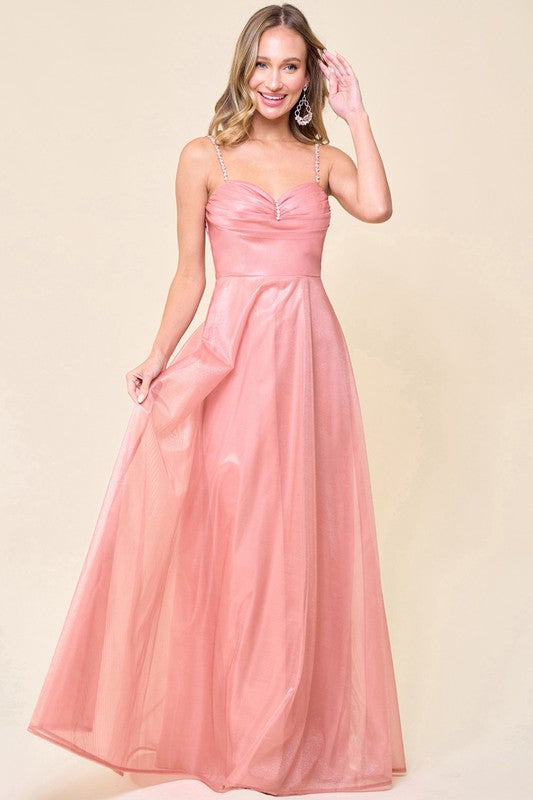 Pink City Lights Formal Dress