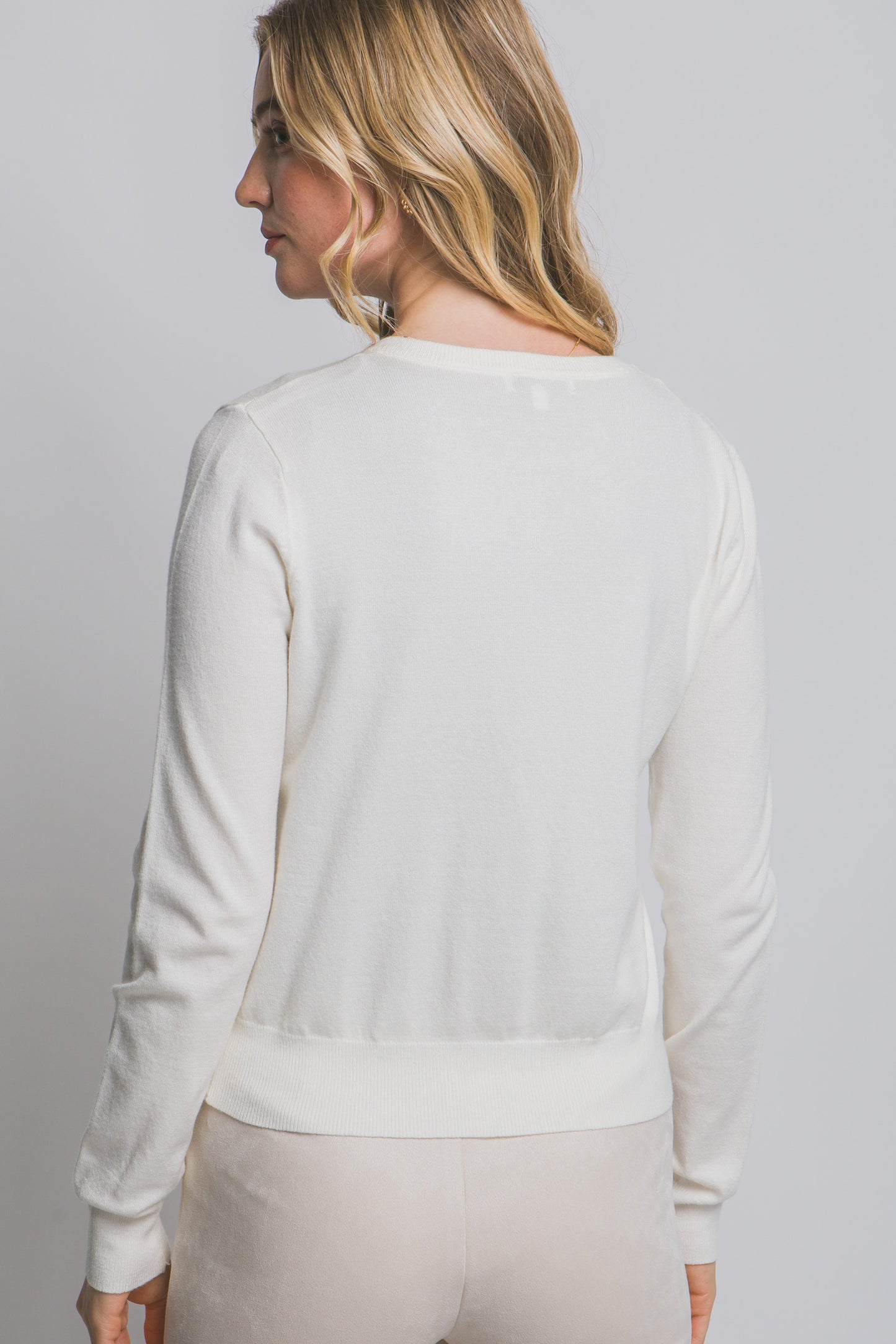 Goldilocks Cream Sweater Cardigan