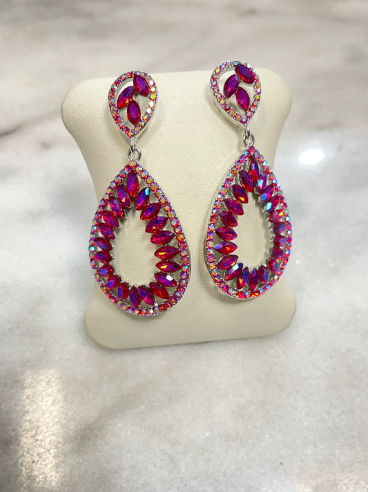 Rhinestone Dangle Earrings image 0