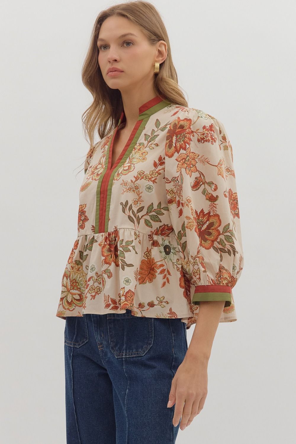 Fall Floral Beauty Top