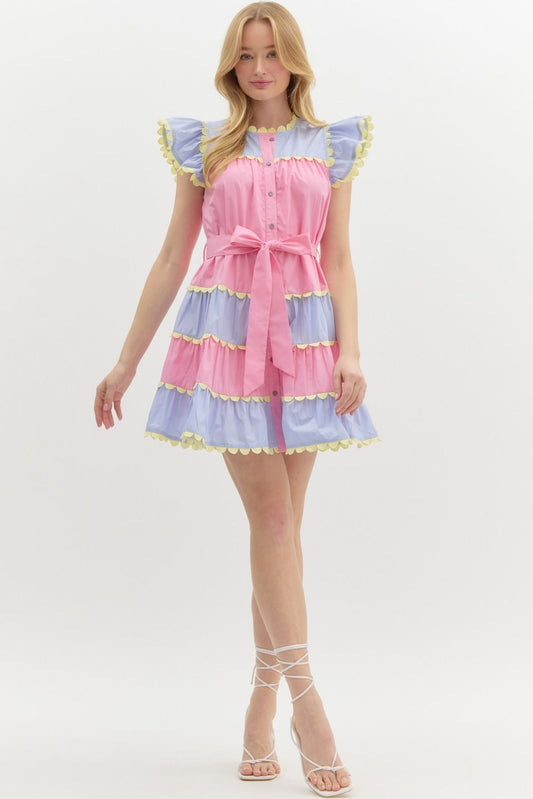 Easter Egg Ruffle Dress image 0