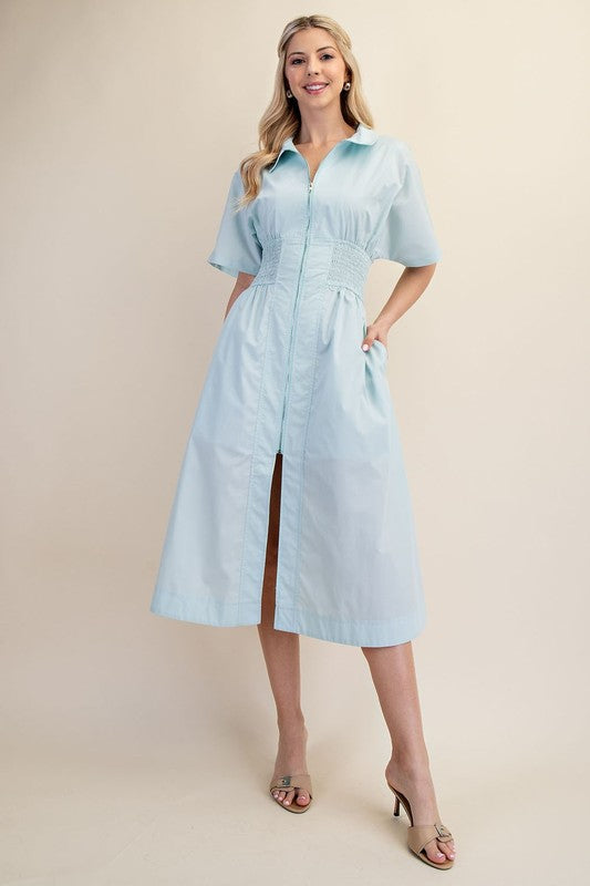 Sienna Poplin Midi Dress image 2