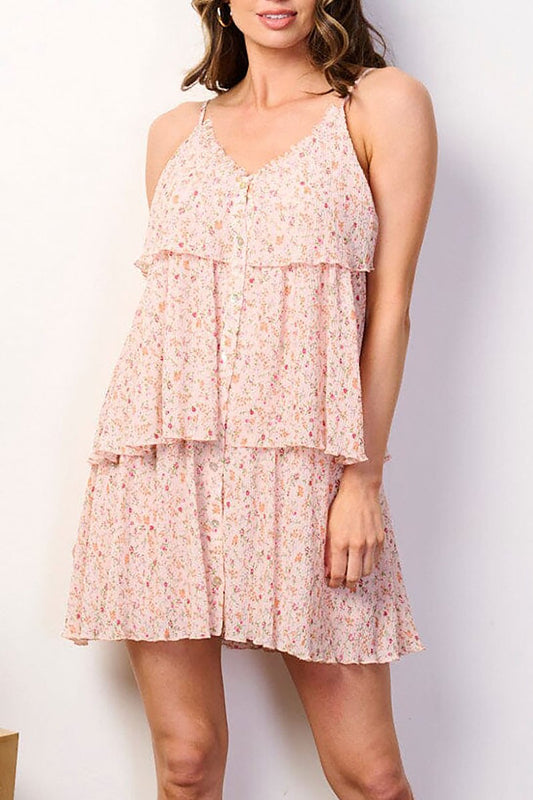 Floral Print Tiered Dress image 0