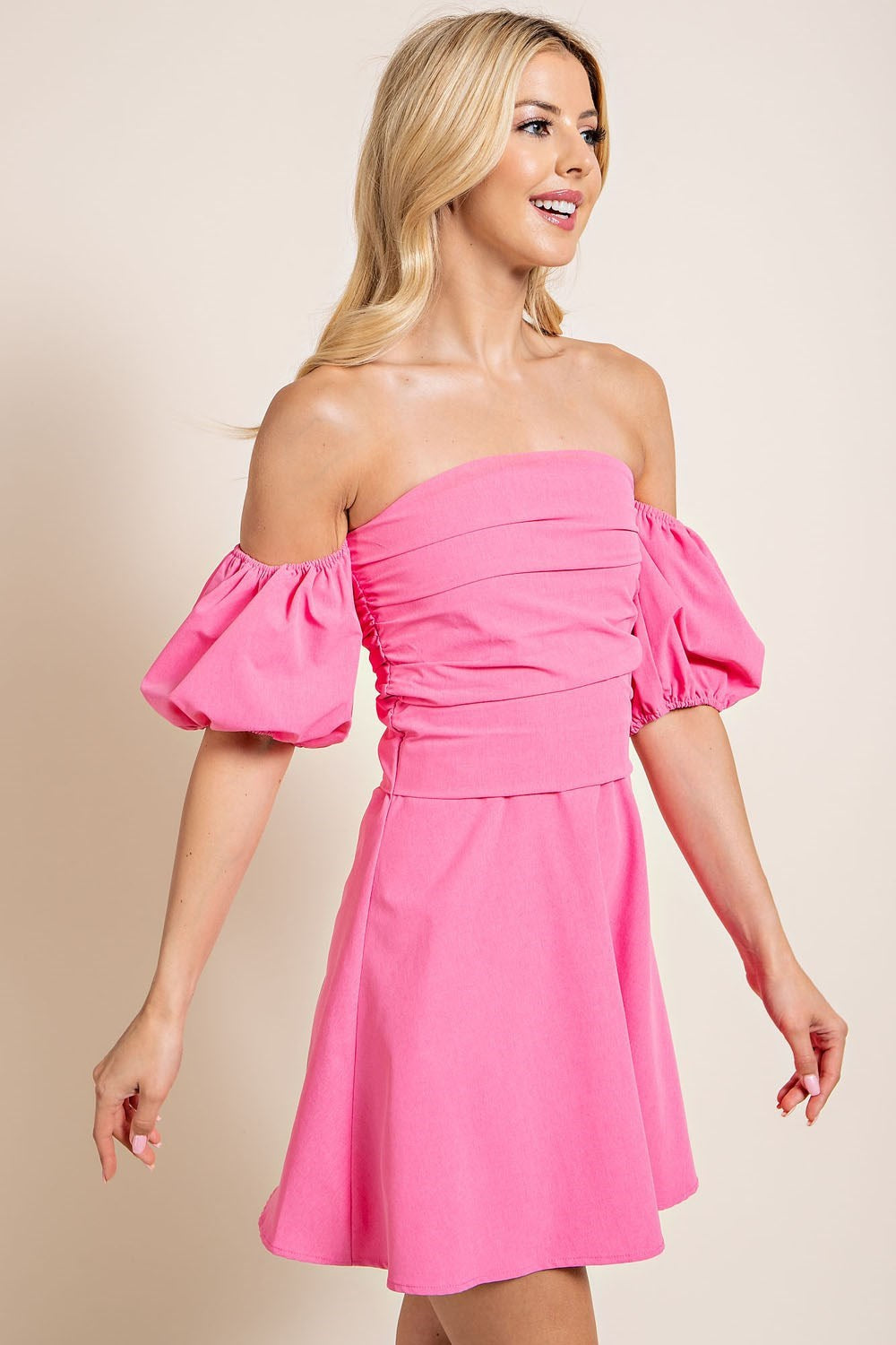 Bubblegum Princess Off-the-Shoulder Dress image 2