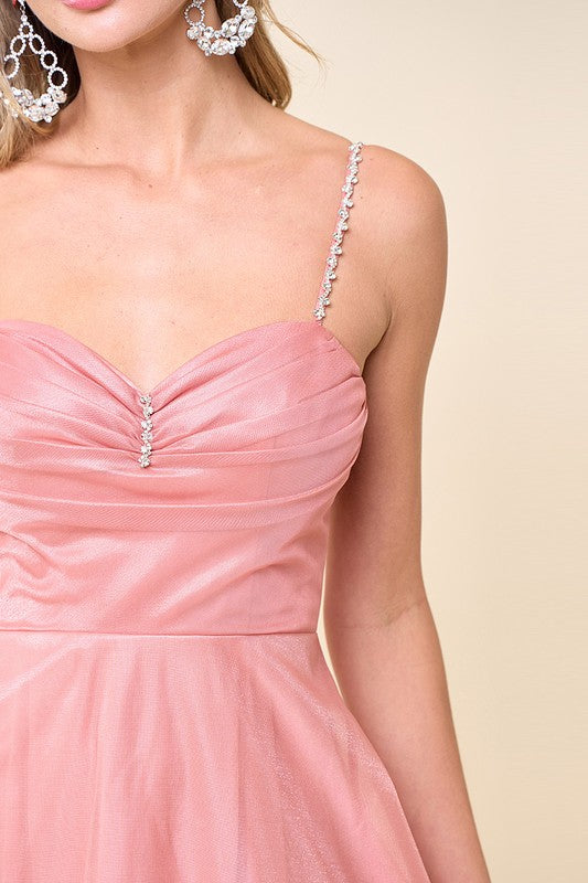 Pink City Lights Formal Dress