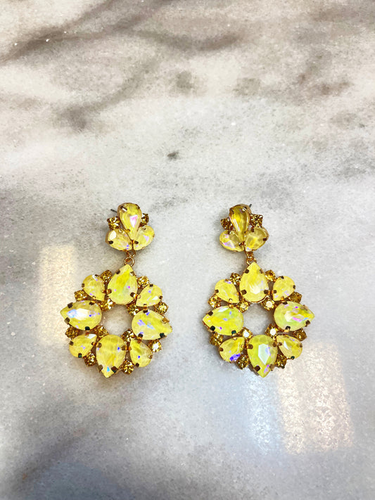 Dangle Rhinestone Earrings image 0