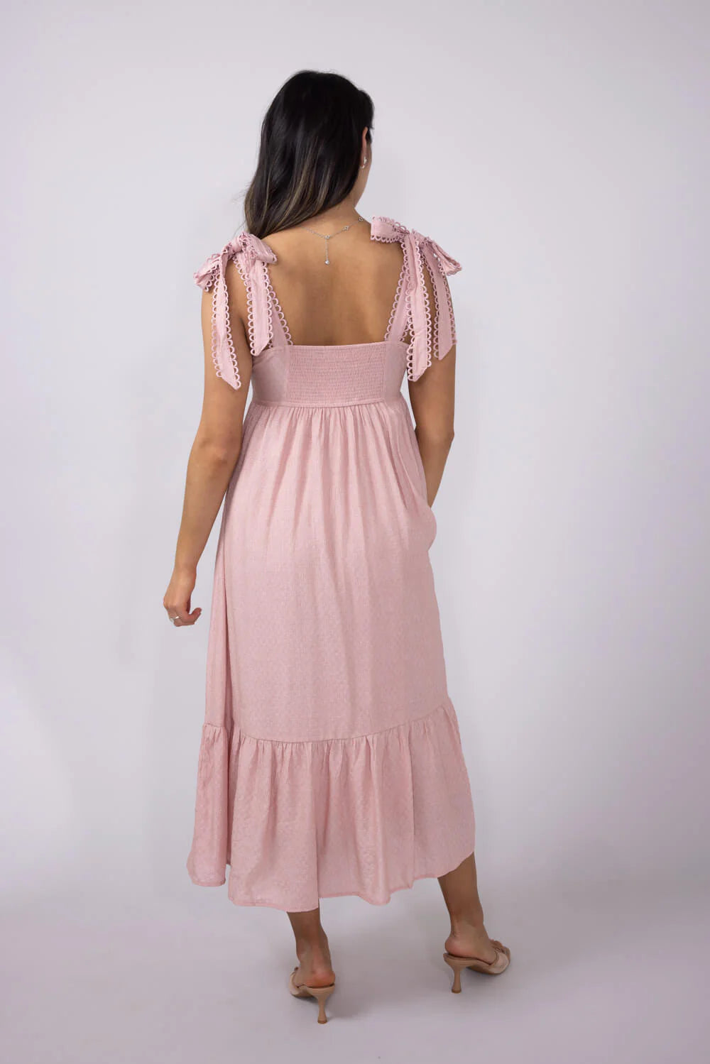 Effie Scalloped Eyelet Midi Dress image 3