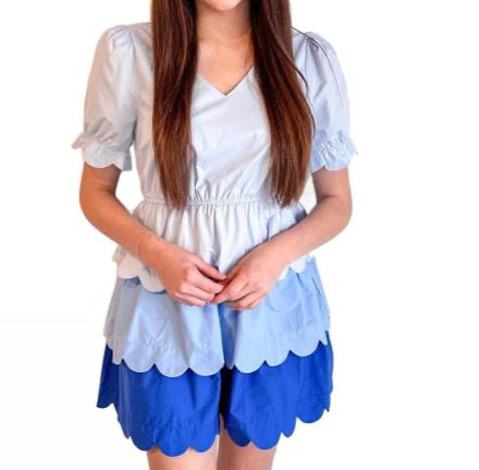 Sweet Scalloped Layered Dress image 0