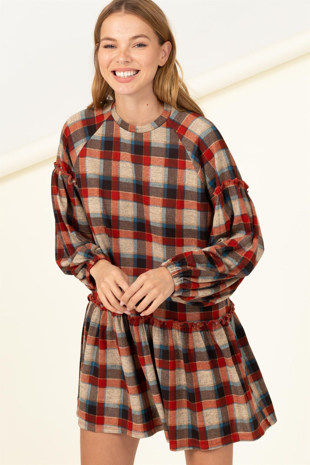 Flirty Flannel Dress image 8