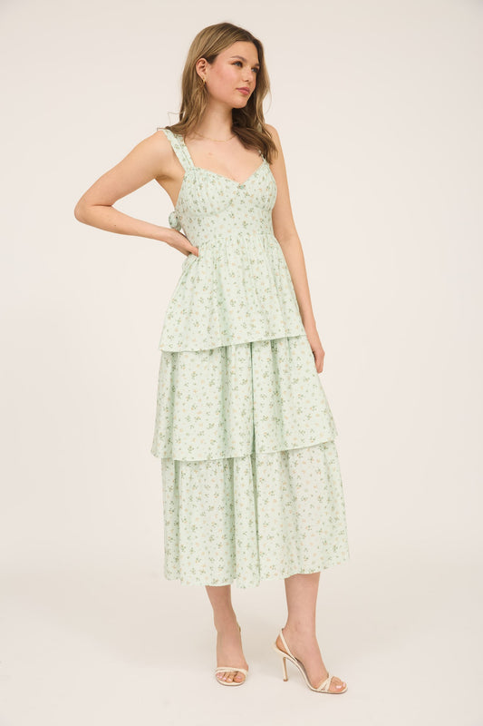 Green Dream Bliss Midi Dress image 0