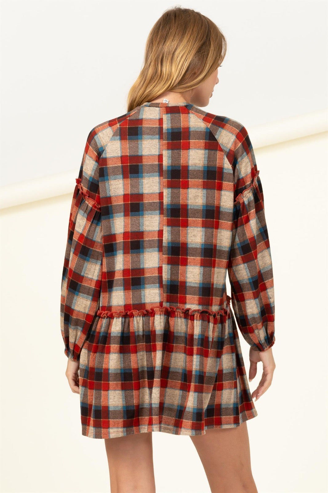 Flirty Flannel Dress image 4
