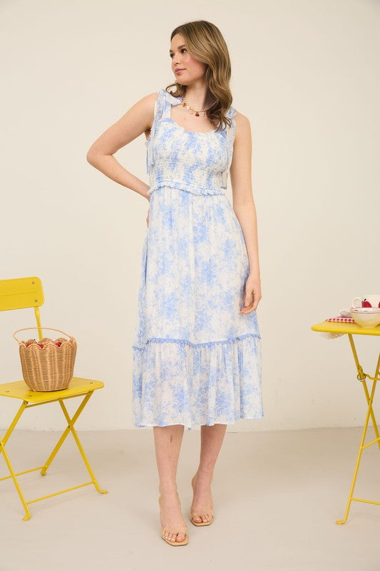 Floral Bo Peep Midi Dress image 1