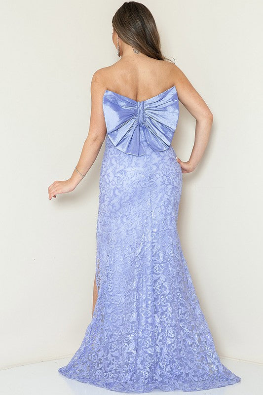  Lavender Love Bow Formal Dress image 1