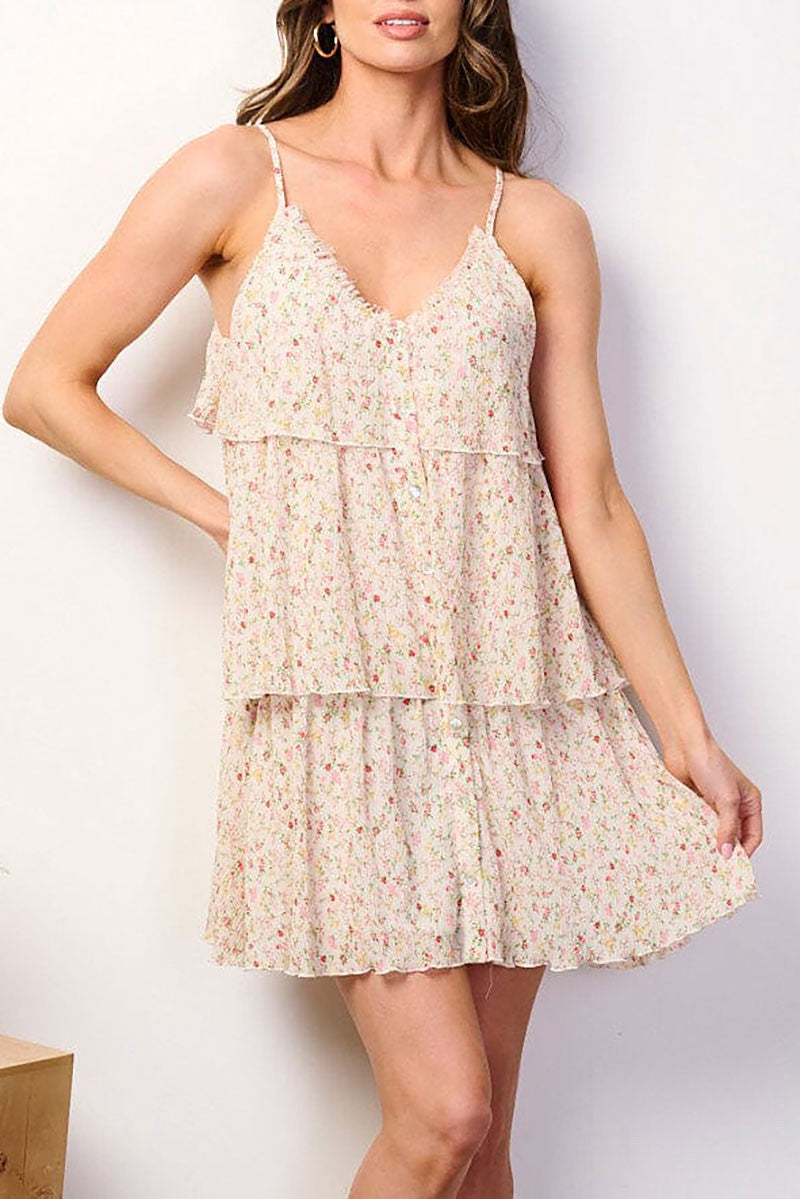 Floral Print Tiered Dress image 3