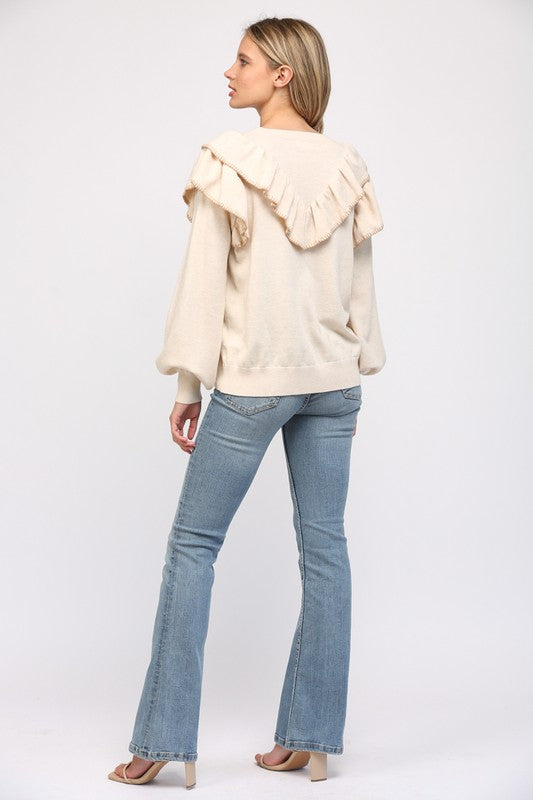 The Ruffled Retreat Sweater image 2