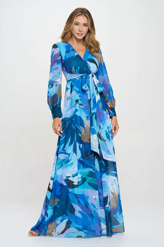 Costal Blue Maxi Dress image 0