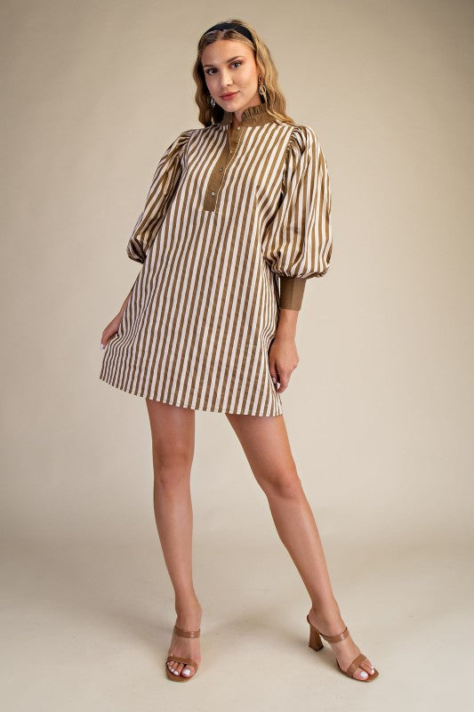 Cocoa Striped Dress