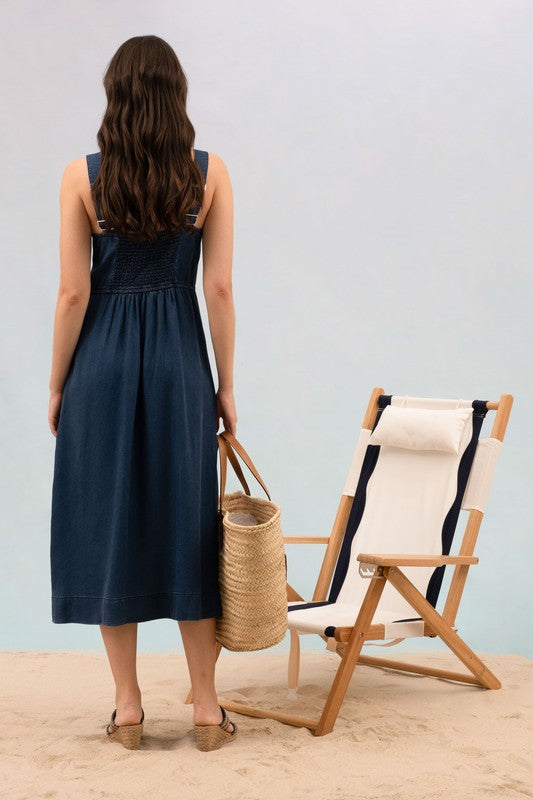 Denim Midi Dress image 3