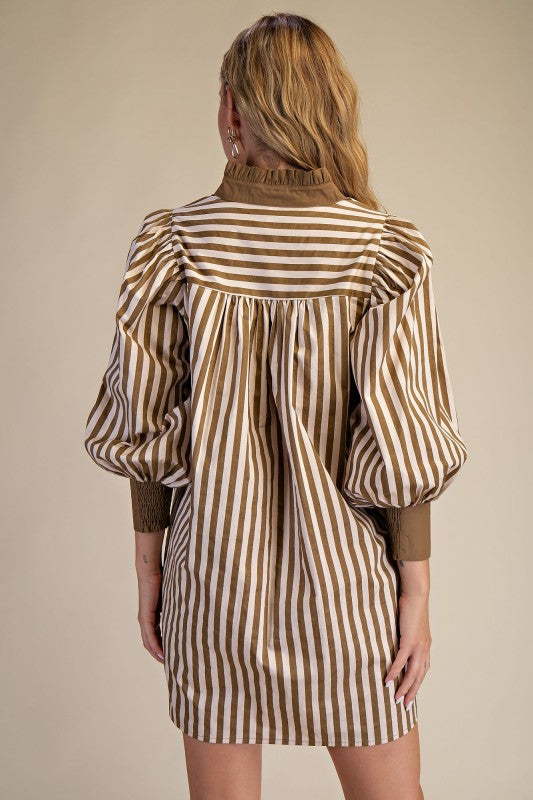 Cocoa Striped Dress