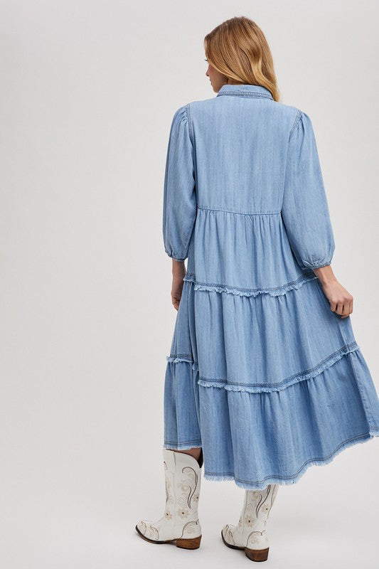 Denim Sweetie Midi Dress