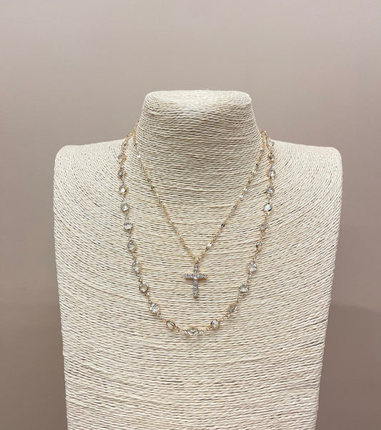 Diamond Cross Necklace  image 0