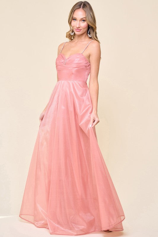 Pink City Lights Formal Dress